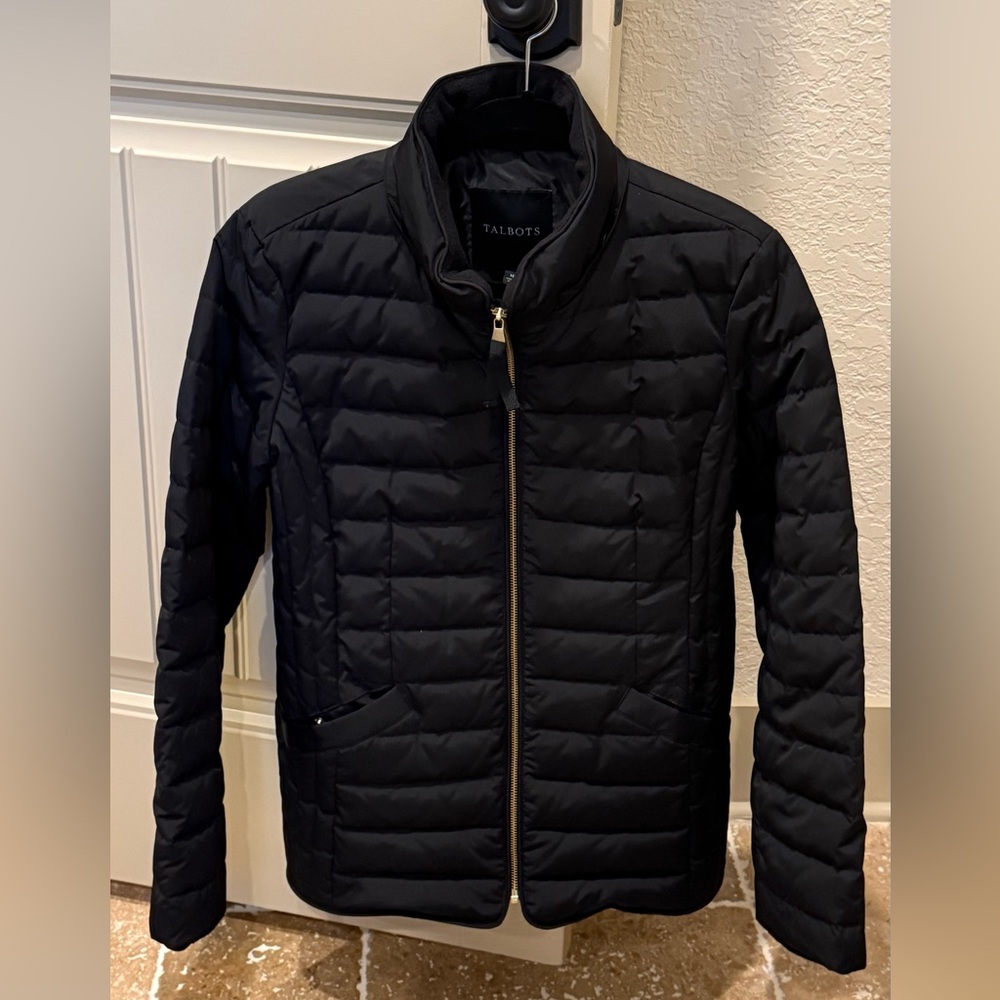 Talbots Women’s Black Quilted Puffer Jacket